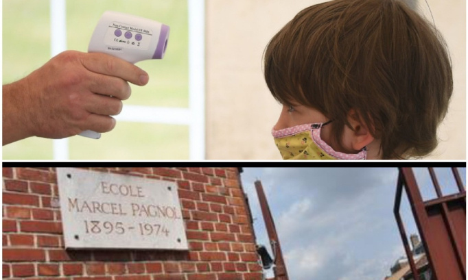 Prise de température obligatoire à l'entrée des élèves de l'école primaire
