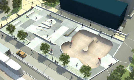 La construction d'un skatepark