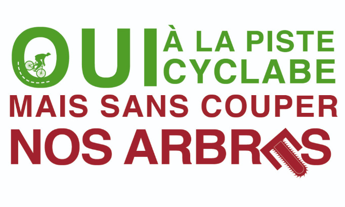 Non à l'abattage des arbres avenue d'Oradour sur Glane à Saint Junien