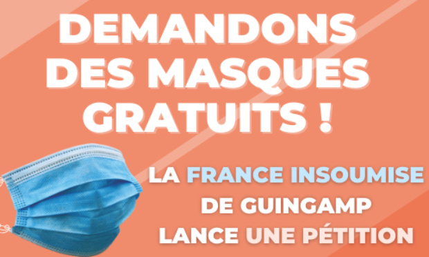 Demandons des masques gratuits ! - Pays de Guingamp