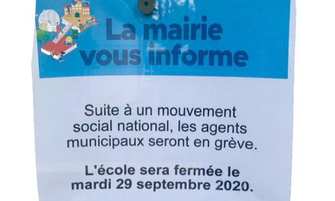 Fermeture des écoles - grèves