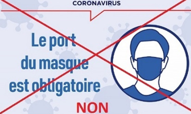 Non au port du masque à l'extérieur !
