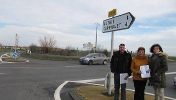 Sécurisation du carrefour entre Authie et Saint Contest