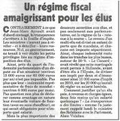 Une même imposition pour les élus et les particuliers