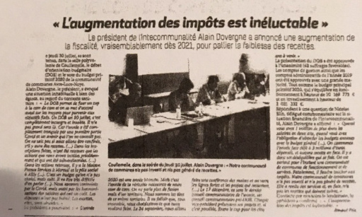 Non à la hausse des impôts fonciers de la communauté de communes Avre Luce