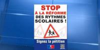 Pétition contre la réforme des rythmes scolaires