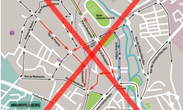 Expérimentation circulation quartier Bourgneuf-Rechèvres