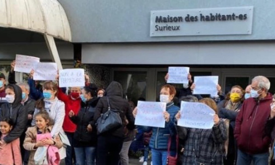 Non à la fermeture de la maison des habitants de Surieux à Echirolles