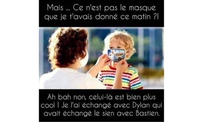 Pour l'abrogation du port du masque obligatoire pour les enfants de primaire