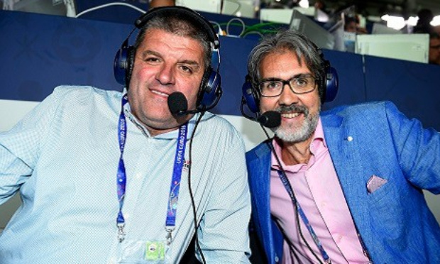 Rodrigo Beenkens et Philippe Albert, commentateurs des matchs FIFA 2022