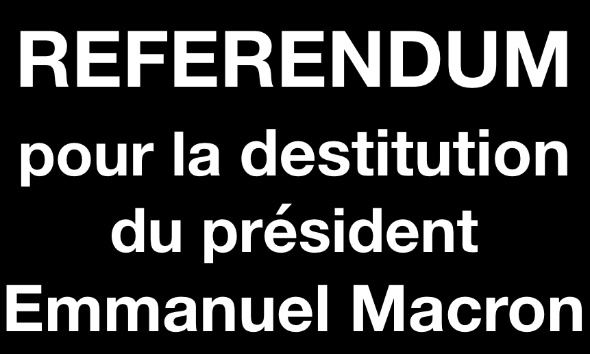 Référendum pour la destitution du président Emmanuel Macron