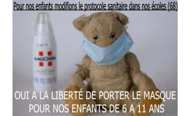 Pour nos enfants, modifions le protocole sanitaire dans nos écoles !