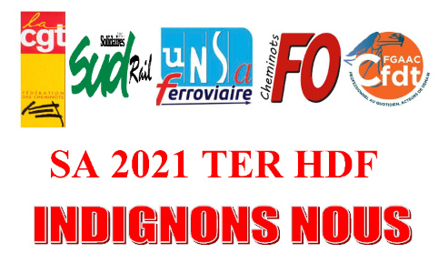 Non au projet SA 2021 au TER HDF - ADC