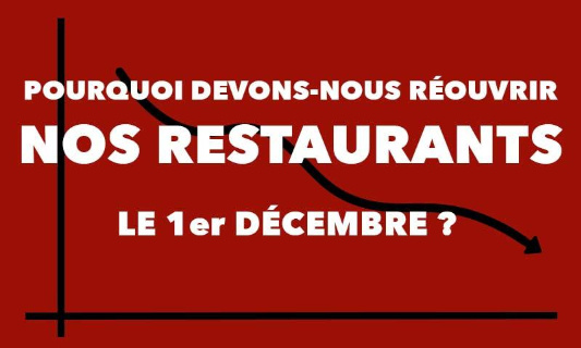 Pour la réouverture des bars et restaurants au 1er décembre