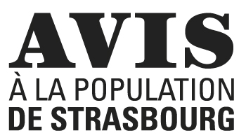 Avis à la population de Strasbourg