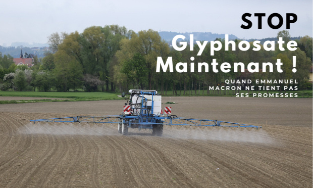 Glyphosate : Monsieur le Président, tenez votre promesse, maintenant !