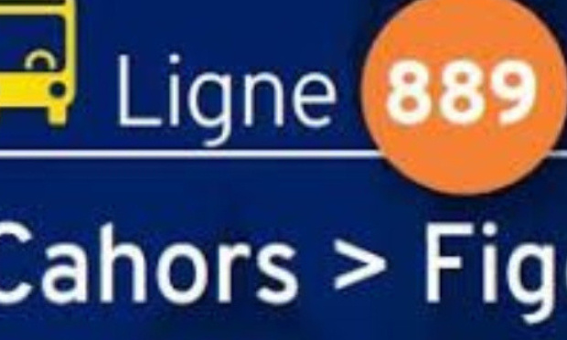 Ligne régulière régional Lio n° : 889  Cahors / Figeac et Figeac / Cahors