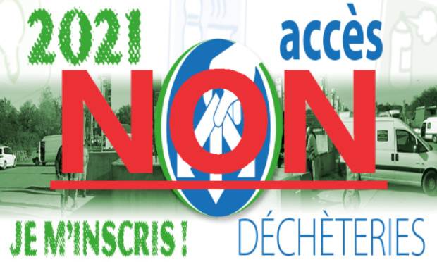 Non au nouveau dispositif non réglementaire d'accès aux déchetteries de la CoVe