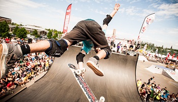 Pour un contest de skate à Andernos-les-Bains !