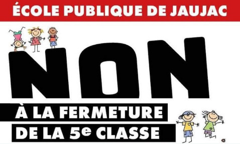 Non à la fermeture d'une classe ! Soutenez l'école publique de Jaujac !
