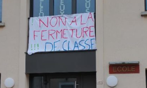 Non à la fermeture d'une classe dans l'école de Bruley !