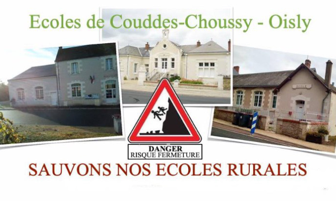 NON à une fermeture de classe sur notre groupement scolaire Couddes-Choussy-Oisly (Loir-et-Cher / 41)
