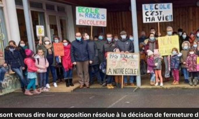 Non à la suppression d'une classe à l'école de RAZÈS