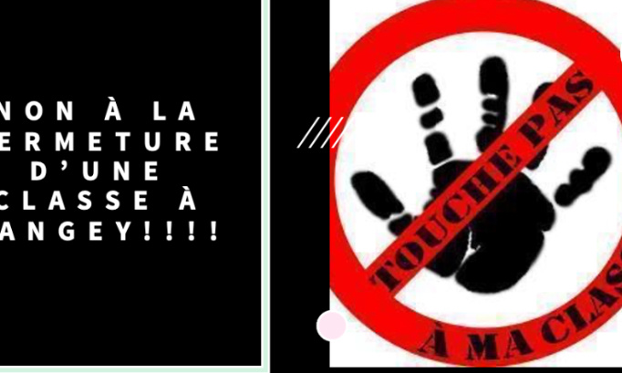 Non à la fermeture d'une classe de primaire à l'école de Cangey
