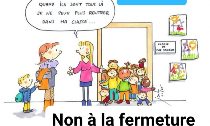 Non à la fermeture d'une classe de maternelle à l'école Jean Jaurès NANCY