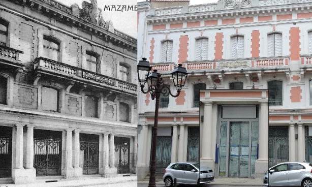 Retrouver les grilles de la façade de l'ancienne C.C.I. de Mazamet