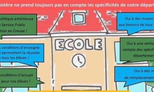 Non à la suppression d’un poste d’enseignant à l’école de Sain-Dizier-Leyrenne