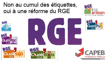 Non au cumul des étiquettes, oui à une réforme du RGE !