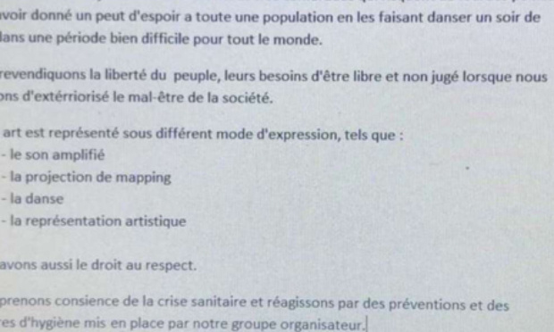 Nous revendiquons la liberté du peuple, leurs besoin d’être libre et non jugé lorsque nous décidons d’extérioriser le mal-être de la société.