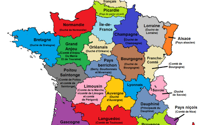 Que les régions reviennent à leurs frontières historiques