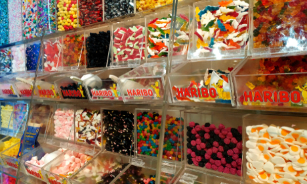 Stand bonbon Haribo au lac bleu morillon