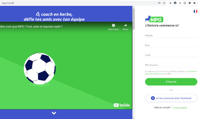 Pour le maintien du site web de MPG