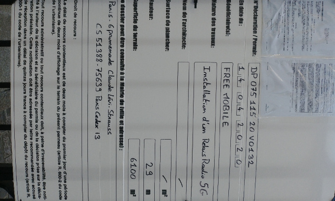 Laissez les 2 antennes FREE 4G déjà installés et ne pas les remplacer par 4 antennes 5G.