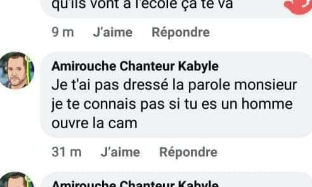Petition : Le chanteur Amirouche me fait passer pour un terroriste