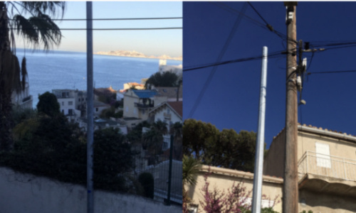 Non aux poteaux pour la fibre qui défigurent le Roucas blanc