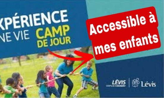 Accessibilité des camps de jour de la ville de Lévis