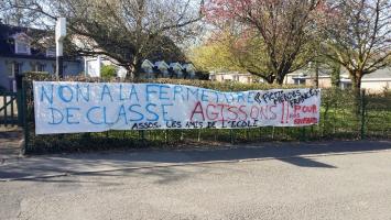 NON à la fermeture de classe à l'école Pierre Mendès-France de Labuissière