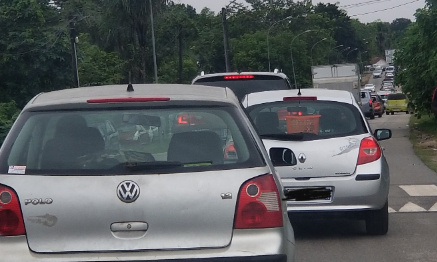 Construction d'un rond-point au carrefour Paul Castaing (l'entrée de vampire)