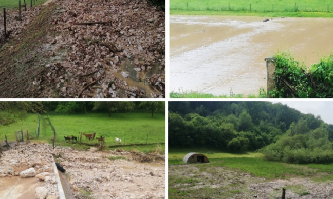 Inondations à répétitions dans la vallée d'Oudalle
