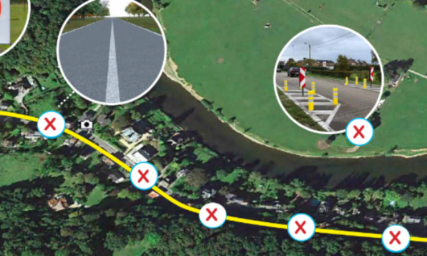 Aménagement de l'Avenue Montefiore (Esneux) en vue de réduire les risques d'accidents et les nuisances sonores