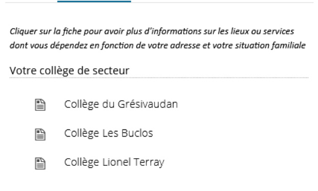 Requête pour modification de la carte scolaire d'entrée au collège des Bonimontains.