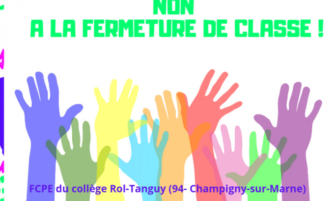 NON A LA FERMETURE DE LA CLASSE DE 3e