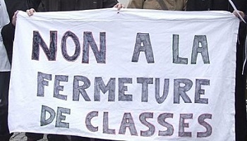 Pour le bien-être de nos enfants et pour une qualité d'enseignement optimum, nous ne pouvons accepter la fermeture d'une classe à la rentrée 2015, à la maternelle Fredet de Froges.
