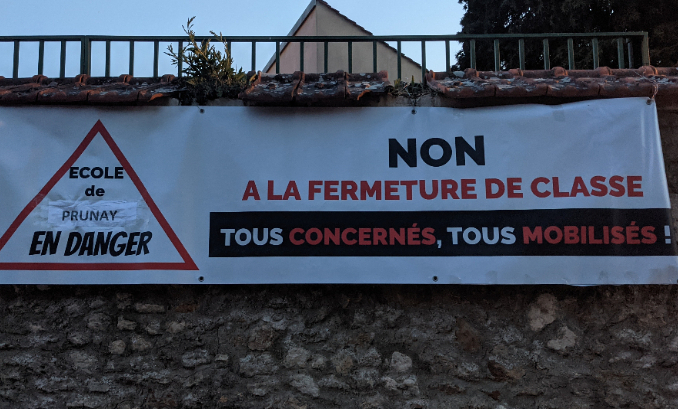 Non à la fermeture de notre 3ème classe