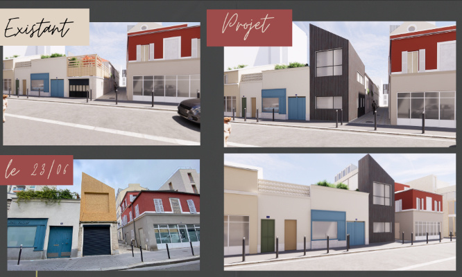 NON AU PROJET DE SURELEVATION EN L'ETAT (à retravailler) DU 86 RUE DES VIGNOLES