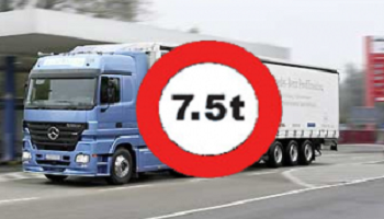 Faire respecter les interdictions de circuler pour les poids lourds de plus de 7.5t